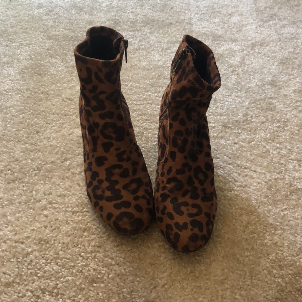 Cheetah print boots